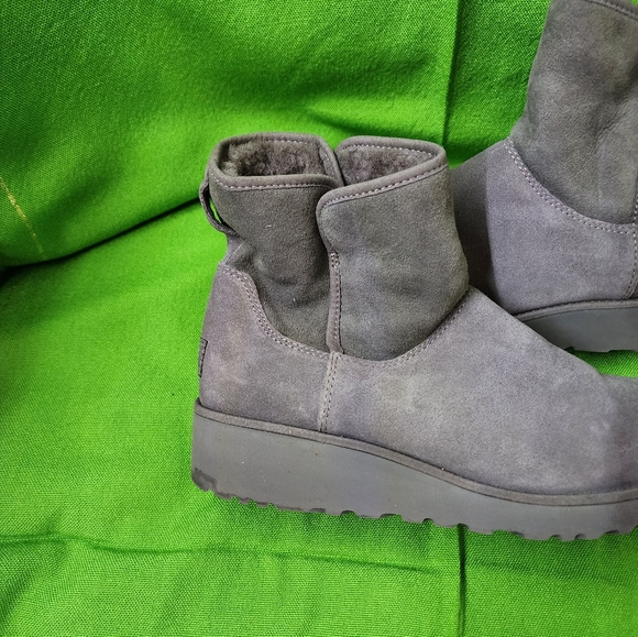UGG Women's Classic Mini II Winter Boots Grey Ankle Authentic Size8 - Picture 14 of 15